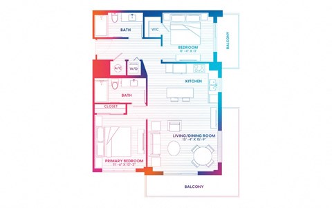 blueprint of a floor plan of a house
